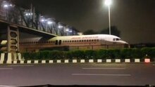 Air India Plane Wedged Between Footbridge And Motorway During Transportation
