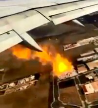 Flames Leap From Plane After Bird Flies In Engine On Takeoff In Lanzarote