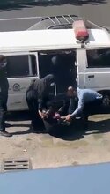 Moment Morality Cops Manhandle Woman With Animal Grabber And Bundle Her Into Police Van For Not Wearing Hijab