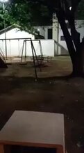 Swings And Roundabouts Filmed Moving On Their Own In Empty Playground On Windless Night